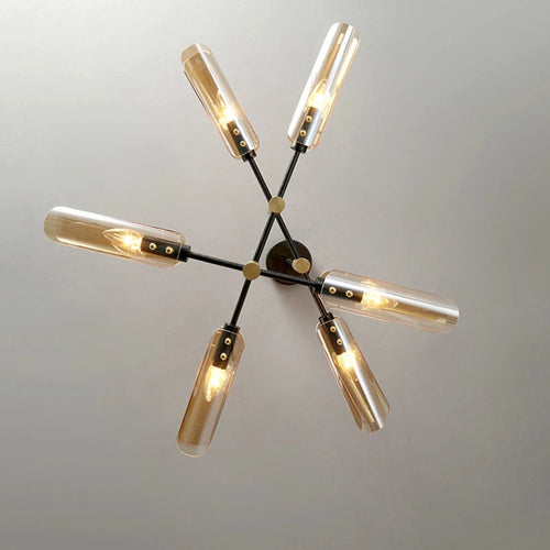 lustre en verre au design nordique et créatif