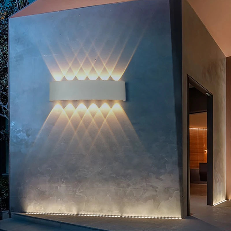 applique murale led extérieur étanche en aluminium - vue 4 sur 11