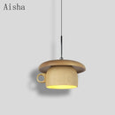 suspension créative en forme de tasse à café en bois