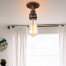 Plafonniers à tuyaux rétro Vintage E27 Loft plafonnier monté en Surface luminaires lampes à tuyaux en fer industriel