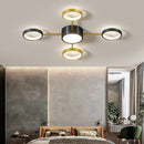 plafonnier led acrylique design moderne forme moléculaire décoratif