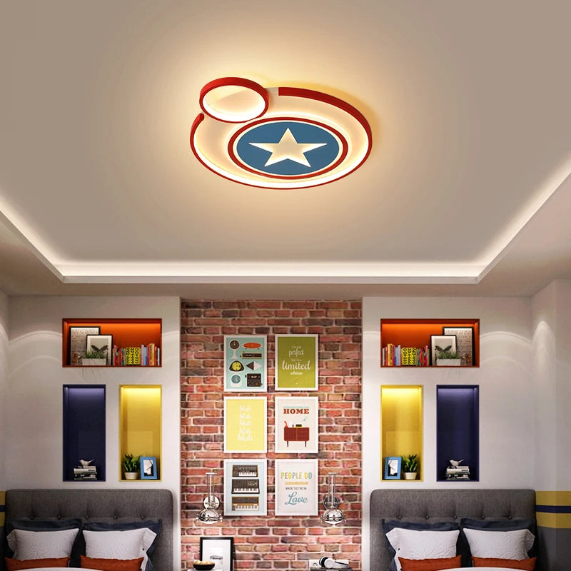 plafonnier led créatif avec télécommande pour enfant décoratif mignon - vue 7 sur 10