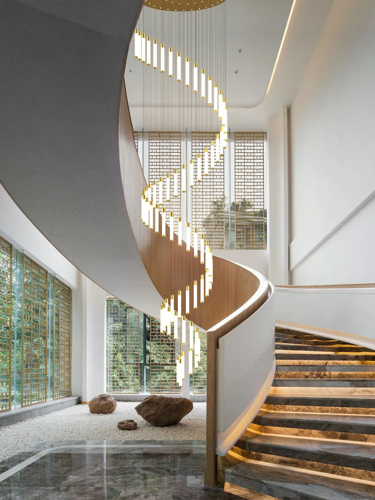 lustre led moderne en forme de branche pour maison et escalier