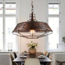 Suspension Loft Style Vintage cage industrielle rétro