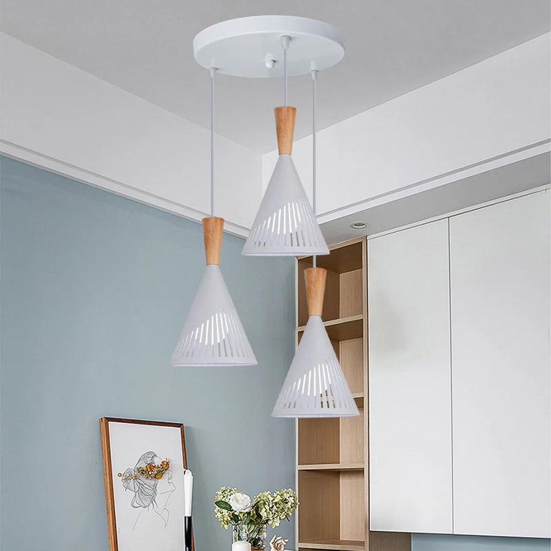 suspension loft vintage avec abat-jour industriel moderne