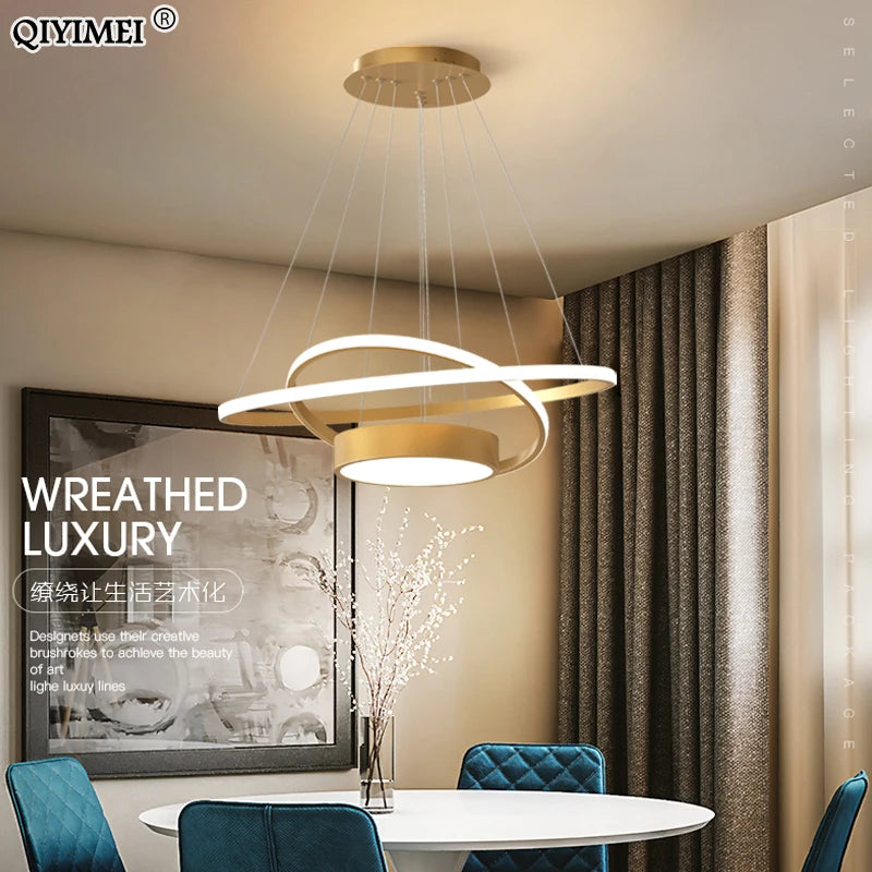 lampes suspendues led modernes luminaires d'intérieur abajur