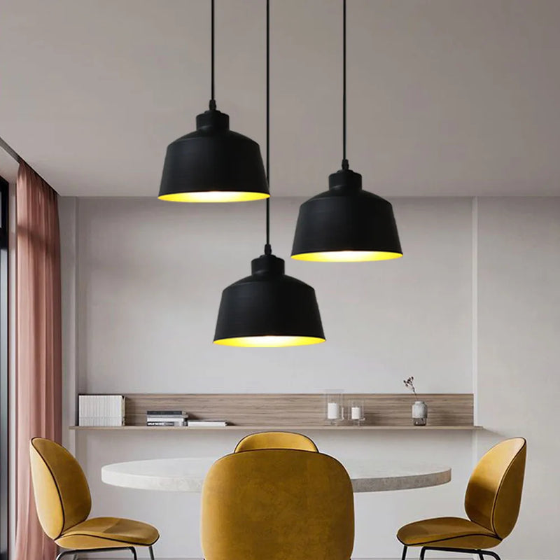 suspension loft nordique moderne avec 3 suspensions pour cuisine
