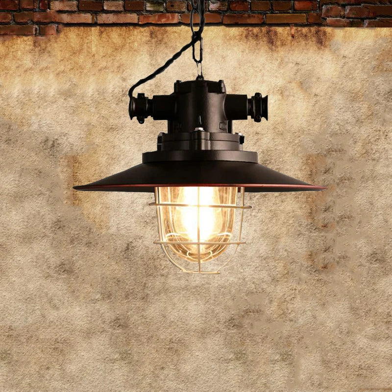 lustre rétro américain pour loft café pub étude