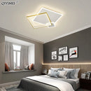 lustre moderne en fer forgé acrylique avec led intégrées