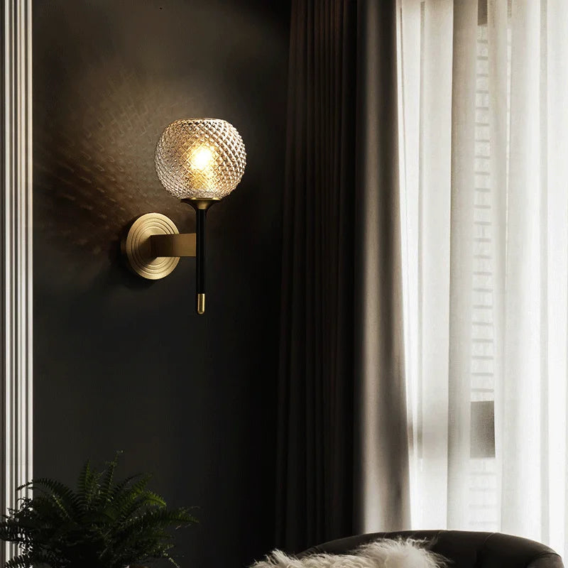 applique murale led nordique avec abat-jour intérieur - vue 3 sur 6