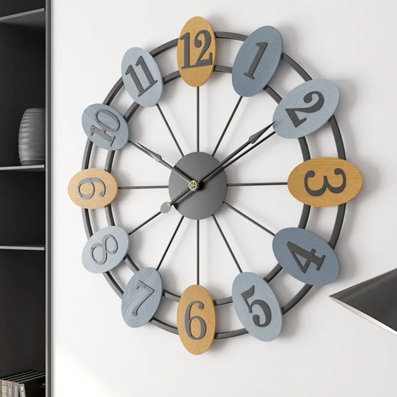 horloge murale silencieuse moderne pour décoration intérieure élégante - vue 5 sur 6