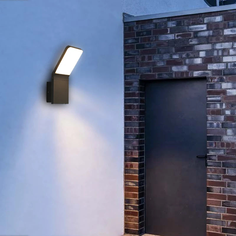 Éclairage mural extérieur LED lumières escalier entrée balcon maison jardin porche terrasse applique étanche phare de porte - vue 6 sur 7