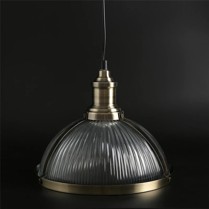 suspension rétro industrielle en verre pour intérieur moderne - vue 7 sur 7