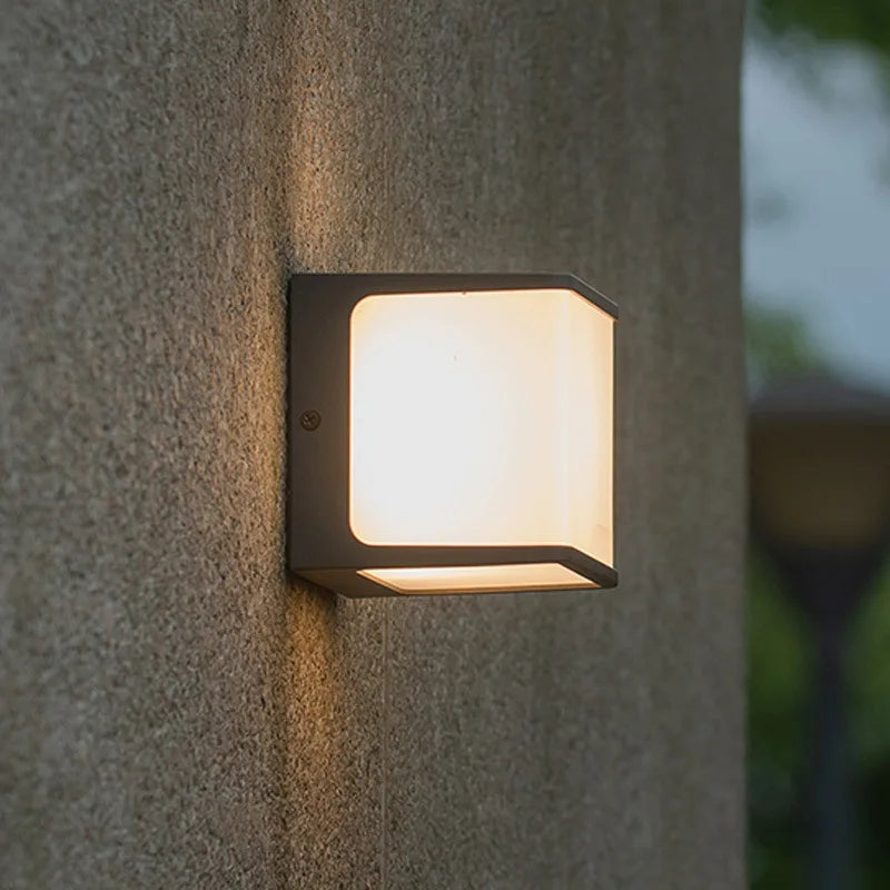 applique murale led extérieure imperméable en aluminium décorative - vue 5 sur 11