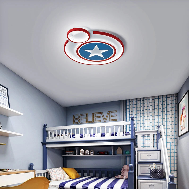 plafonnier led créatif avec télécommande pour enfant décoratif mignon - vue 6 sur 10