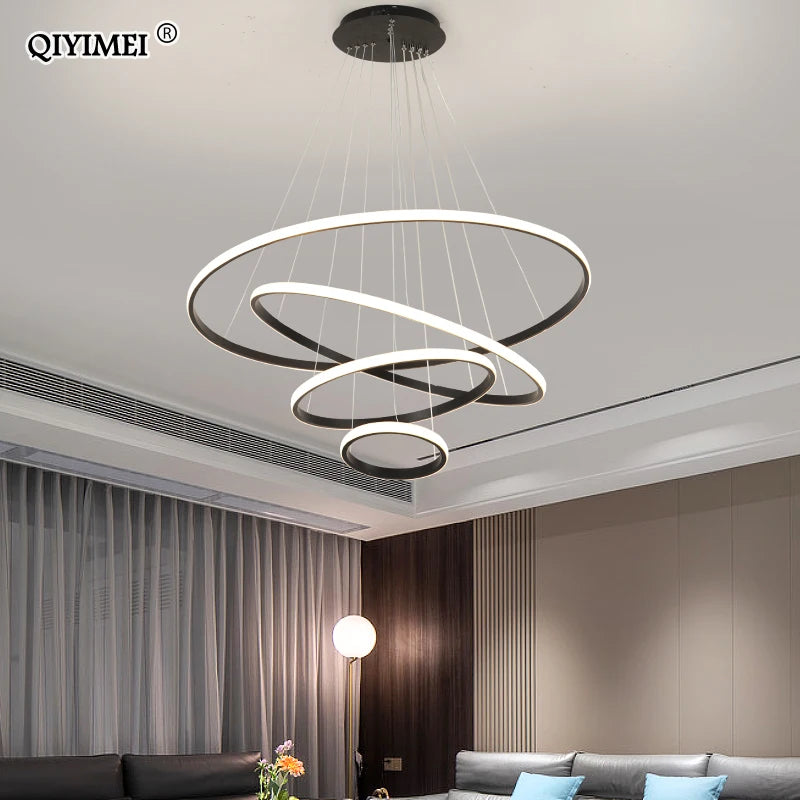 lampe led suspendue en aluminium luminaire décoratif d'intérieur nouveau