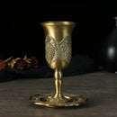 Verre a vin retro europeen en alliage bronze