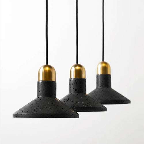 suspension en terrazzo de ciment au style industriel moderne