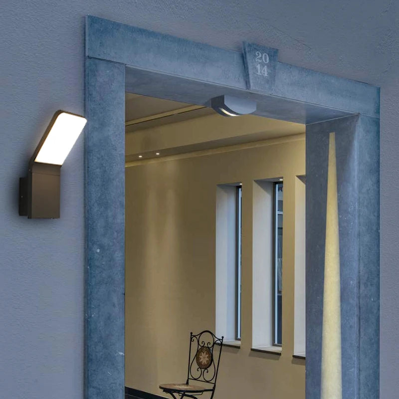 Éclairage mural extérieur LED lumières escalier entrée balcon maison jardin porche terrasse applique étanche phare de porte - vue 5 sur 7