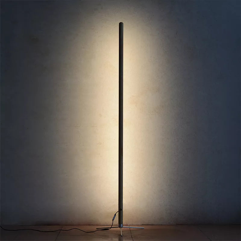 Lampadaire sur pied en bois à LED - vue 3 sur 8