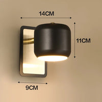 Applique murale LED nordique avec interrupteur 5W