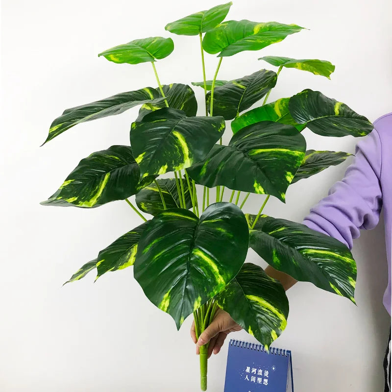 plantes artificielles monstera grandes feuilles pour décoration intérieure - vue 18 sur 21