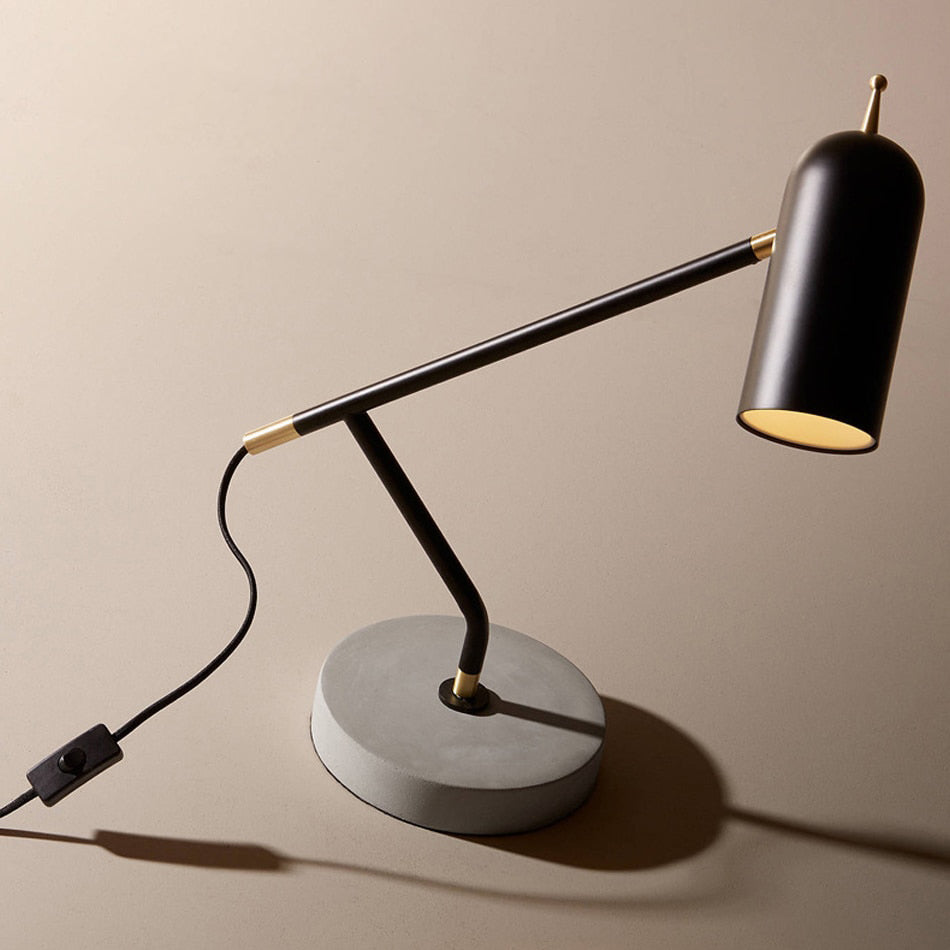 Lampe de bureau industrielle LED noir Tekna - vue 5 sur 7