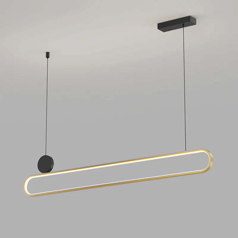 lampe pendante moderne rectangle led lustre suspendu intérieur