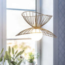 suspension plafonnier design en métal avec fil réglable led