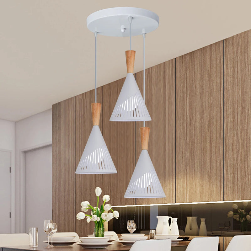 suspension loft vintage avec abat-jour industriel moderne