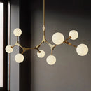 Suspension verre laiteux nordique postmoderne