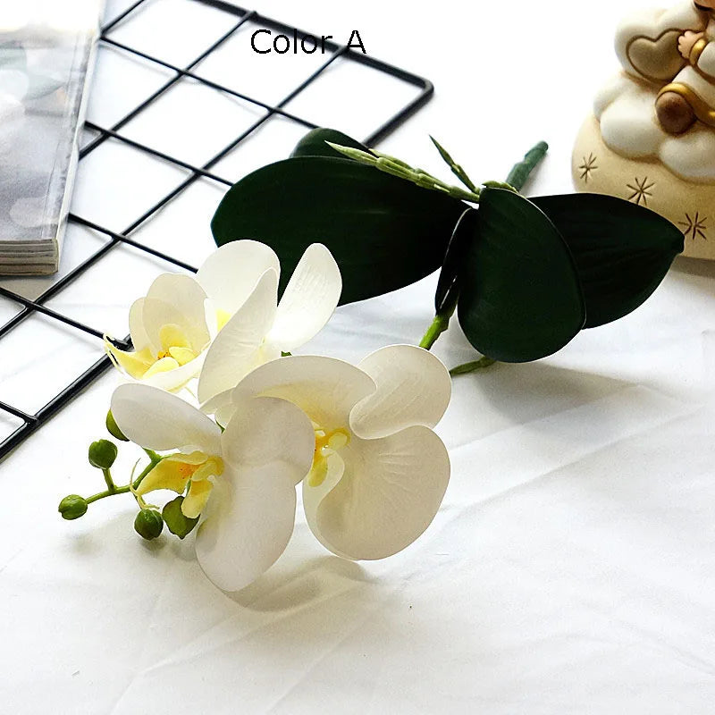mini branche dorchidée artificielle pour décoration de mariage et domicile - vue 7 sur 13