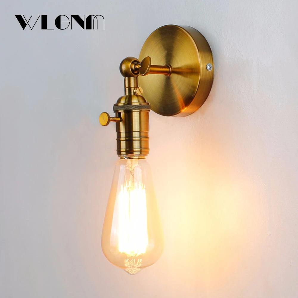 Éclairage intérieur rétro appliques Vintage appliques Loft pour E27 ampoule fer rétro décoration de la maison luminaires luminaria
