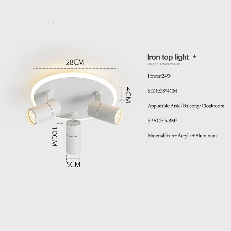 plafonnier led design moderne éclairage d'intérieur luminaire décoratif - vue 8 sur 25