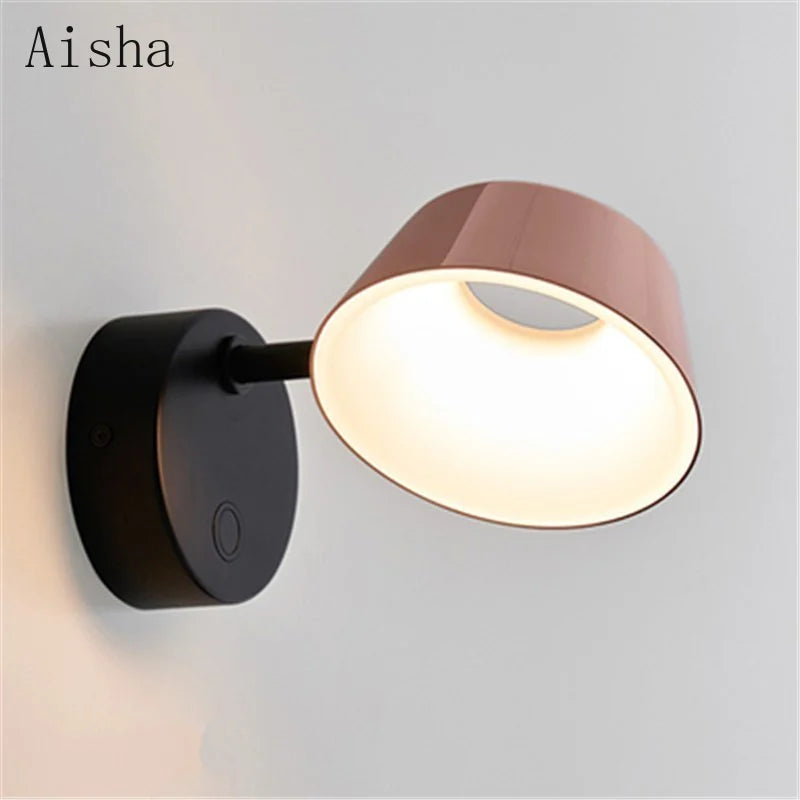 Applique murale led rotative design nordique créatif moderne