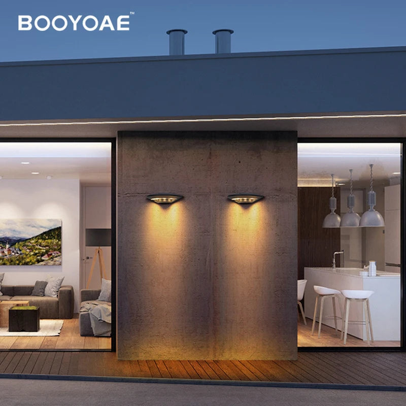 Lumières extérieures LED balcon éclairage mural hôtel paysage lampe terrasses jardins magasin allées porte poteaux UFO étanche applique murale - vue 6 sur 7