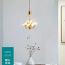 lustre en verre transparent pour décoration moderne et ambiance loft
