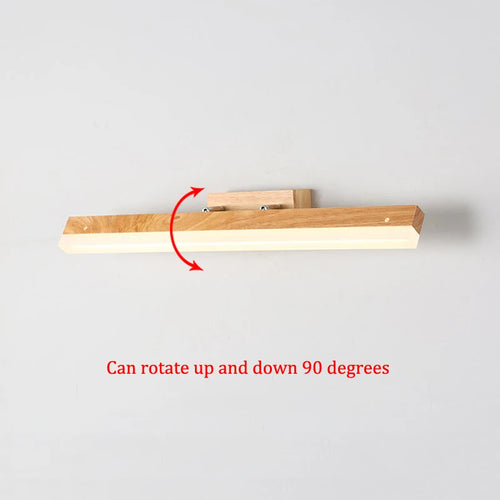 applique murale led en bois au design nordique moderne pour intérieur