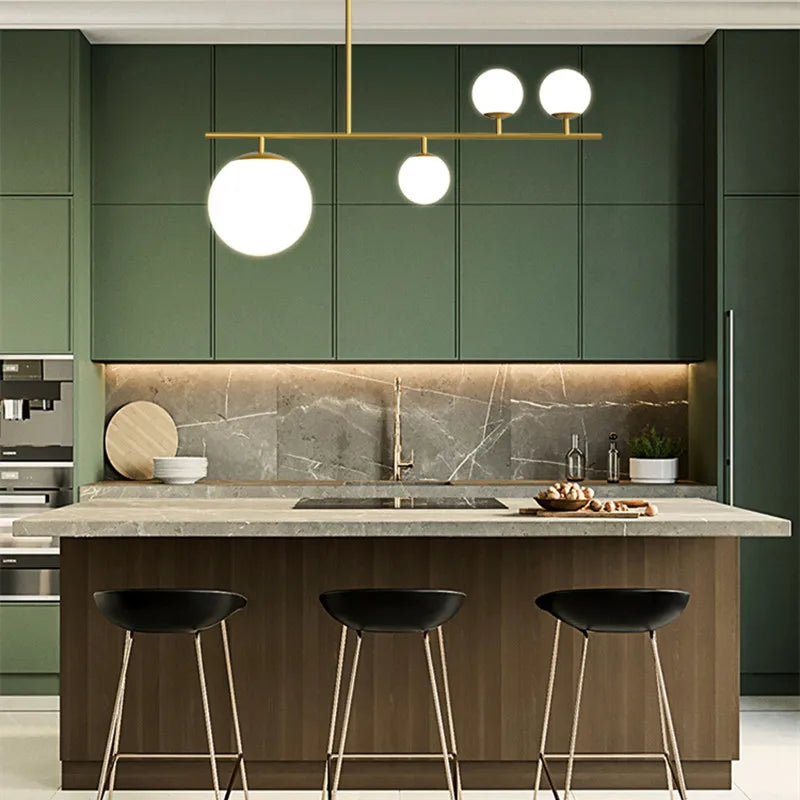 lustre moderne design en verre pour décoration intérieure - vue 4 sur 10