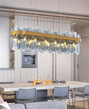 lustre rond doré postmoderne art déco pour éclairage intérieur