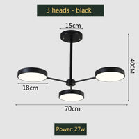 lustre moderne à leds éclairage nordique créatif intérieur