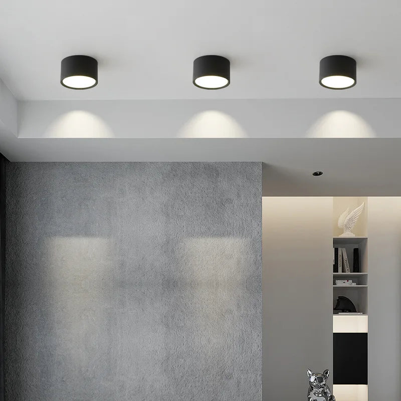 Spot de plafond LED rond en métal - vue 3 sur 15