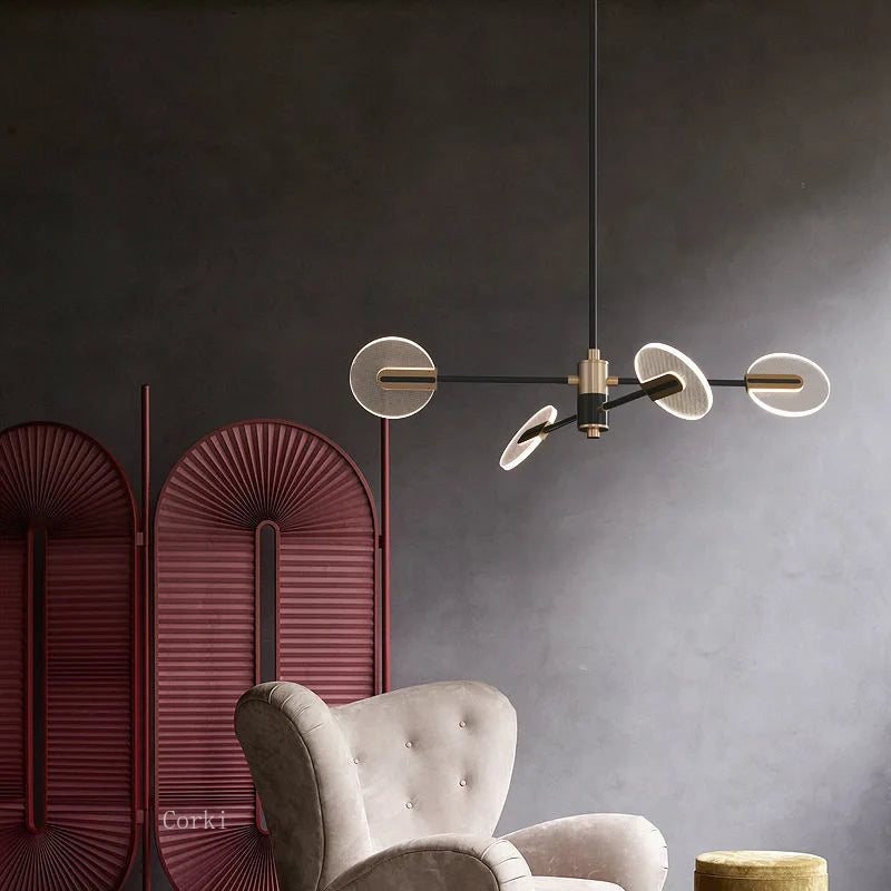 lustre moderne en acrylique design nordique pour une décoration élégante - vue 4 sur 10
