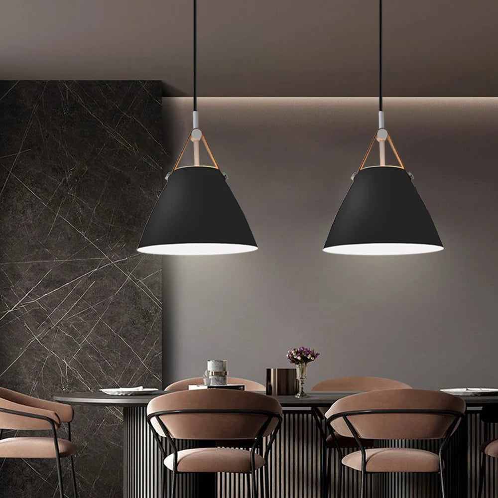 lampe led suspendue design nordique moderne décorative - vue 5 sur 7