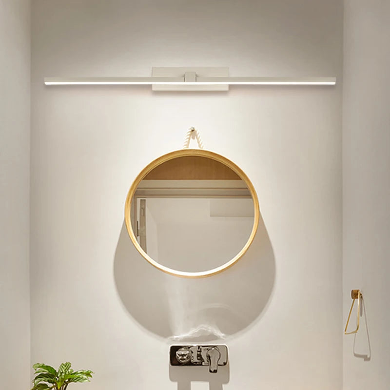 Applique murale miroir de salle de bains LED modernes en aluminium