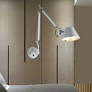 Argent noir réglable bras Long applique AC 110 V-220 V chambre chevet salon couloir E27 applique murale LED décor