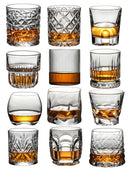 Verre à whisky old fashioned relief élégant bar