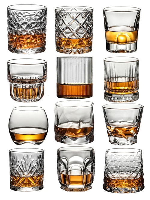 Verre à whisky old fashioned relief élégant bar