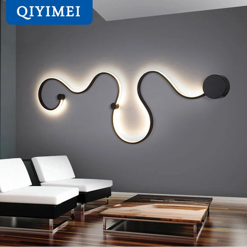 "applique murale moderne en acrylique et fer led décoration maison"