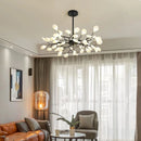 Suspension LED modernes or noir branche d'arbre lustres décor de chambre chambre à manger salon Lustre lampe décoration de la maison